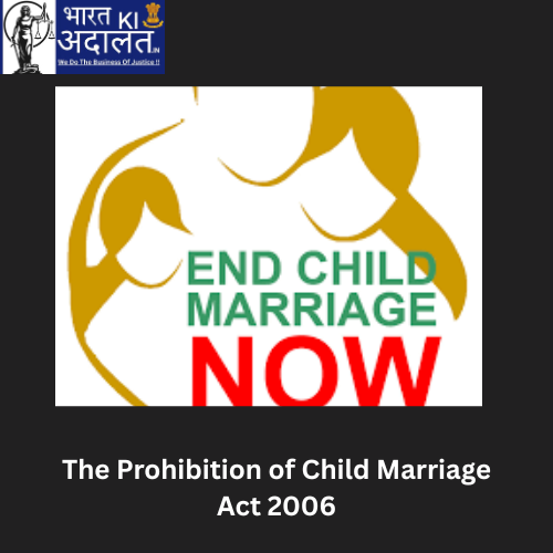 The Prohibition of Child Marriage Act 2006