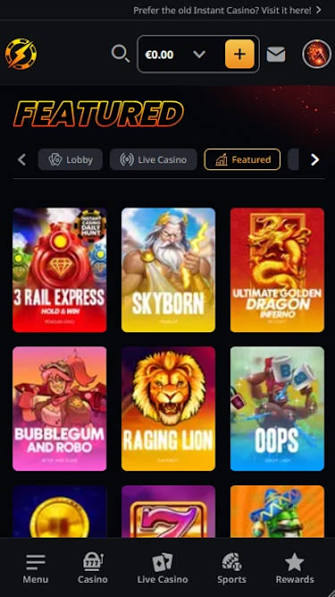 Avis sur Instant Casino