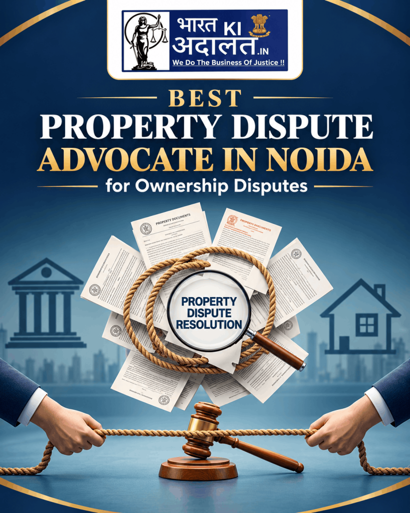 Best Property Dispute Advocate in Noida for Ownership Disputes 
